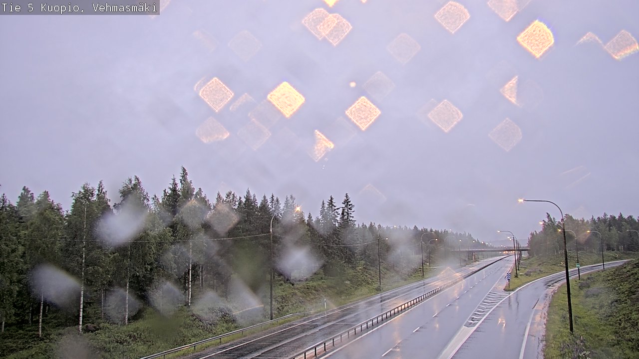 Weather Camera Image Road 5 Kuopio, Vehmasmäki, Kuopio, Pohjois-Savo