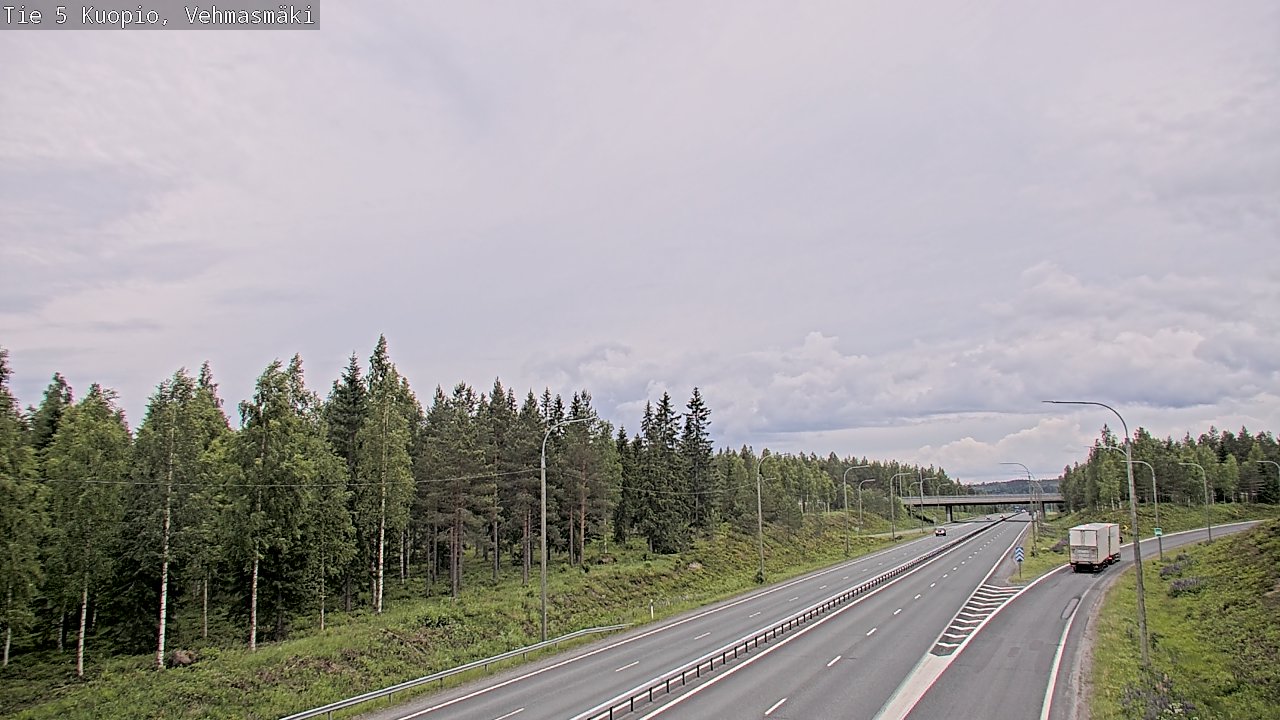 Weather Camera Image Road 5 Kuopio, Vehmasmäki, Kuopio, Pohjois-Savo