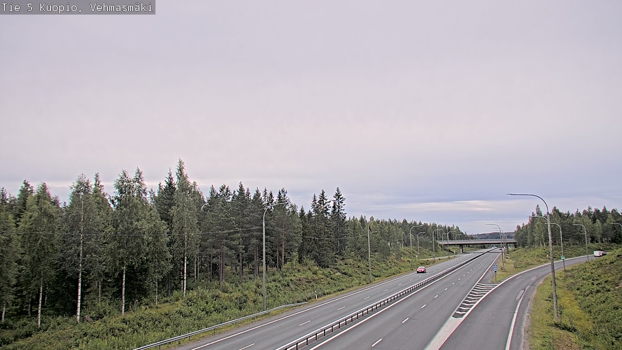 Weather Camera Image Väg 5 Kuopio, Vehmasmäki, Kuopio, Pohjois-Savo