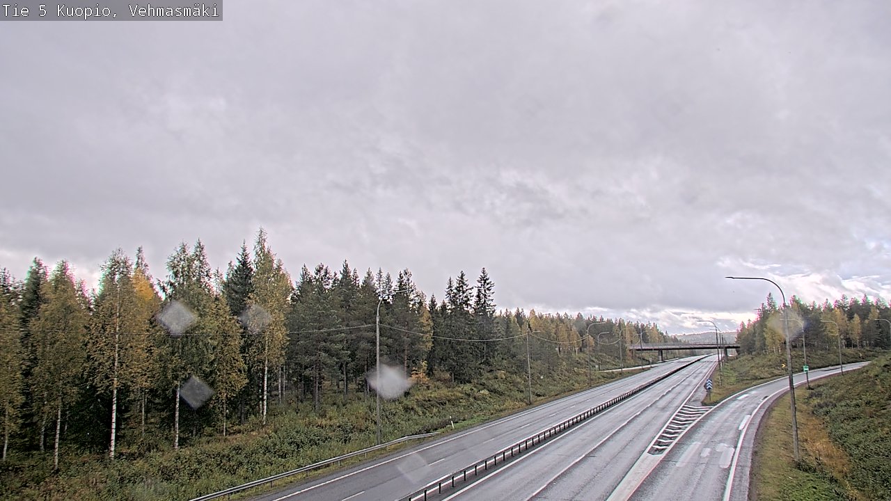 Weather Camera Image Road 5 Kuopio, Vehmasmäki, Kuopio, Pohjois-Savo