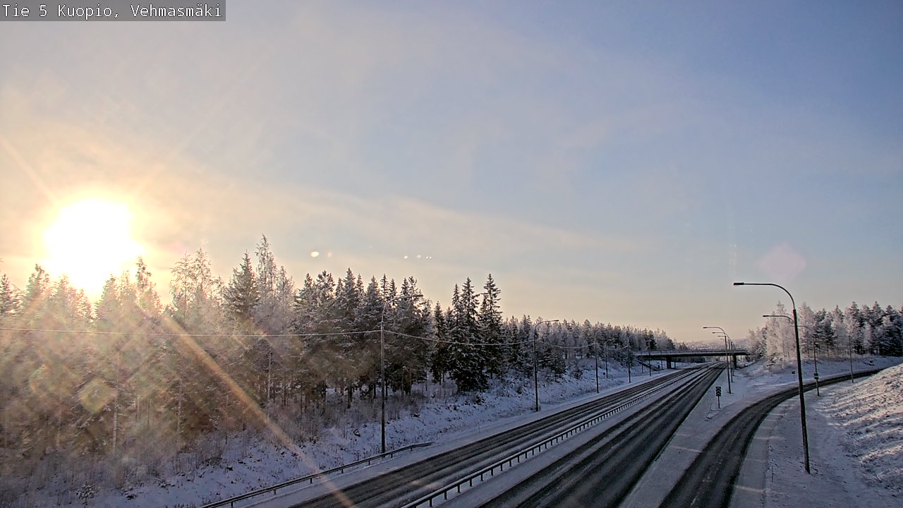 Weather Camera Image Väg 5 Kuopio, Vehmasmäki, Kuopio, Pohjois-Savo