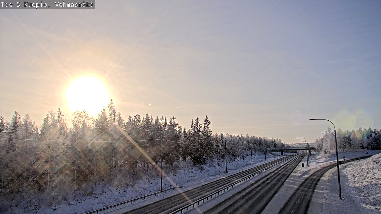 Weather Camera Image Väg 5 Kuopio, Vehmasmäki, Kuopio, Pohjois-Savo