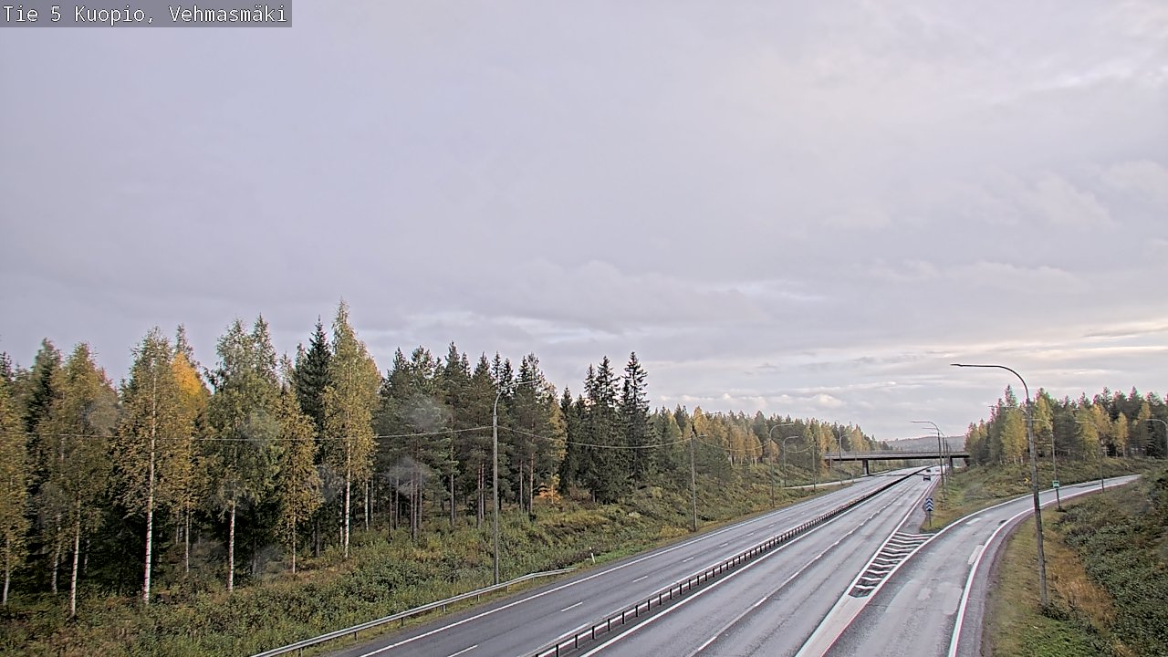 Weather Camera Image Road 5 Kuopio, Vehmasmäki, Kuopio, Pohjois-Savo