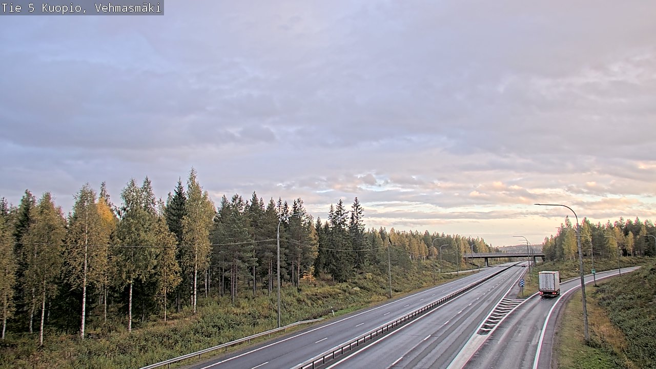Weather Camera Image Road 5 Kuopio, Vehmasmäki, Kuopio, Pohjois-Savo