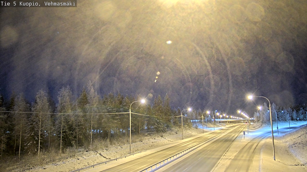 Weather Camera Image Väg 5 Kuopio, Vehmasmäki, Kuopio, Pohjois-Savo