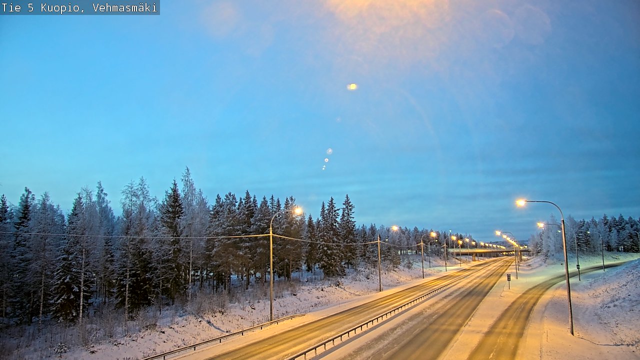 Weather Camera Image Väg 5 Kuopio, Vehmasmäki, Kuopio, Pohjois-Savo