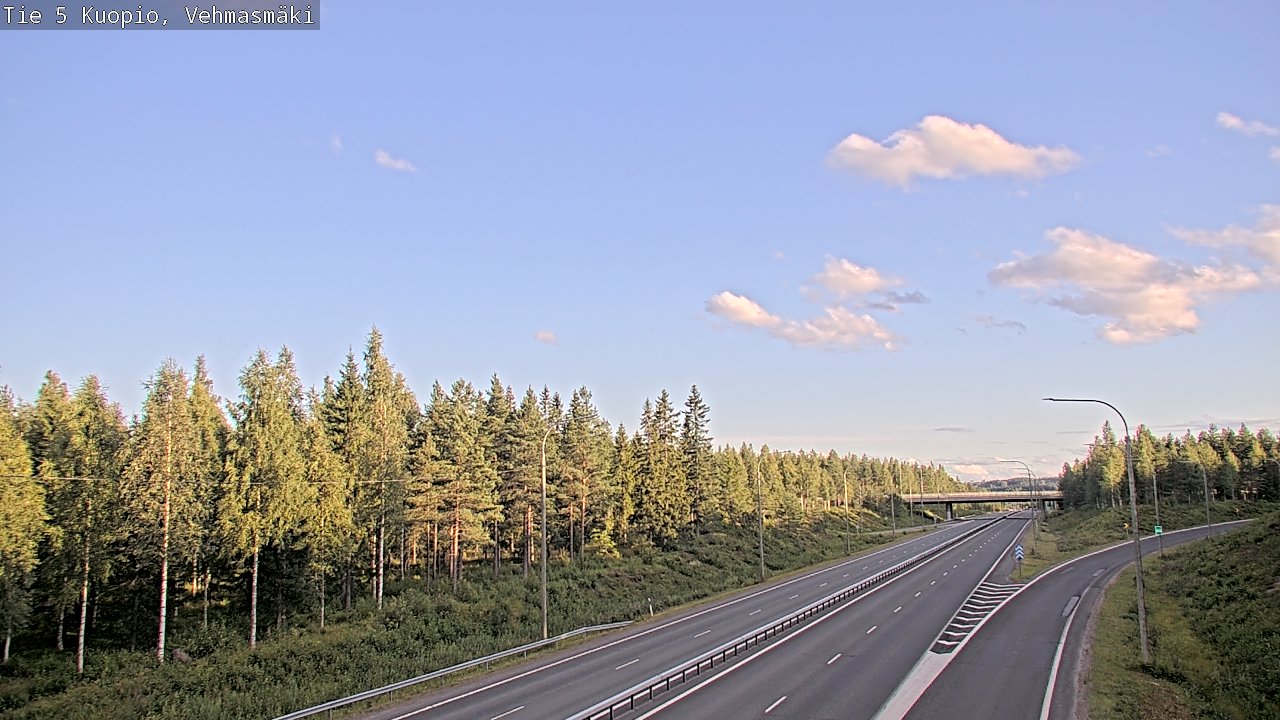 Kelikamerat Kuva Tie 5 Kuopio, Vehmasmäki, Kuopio, Pohjois-Savo