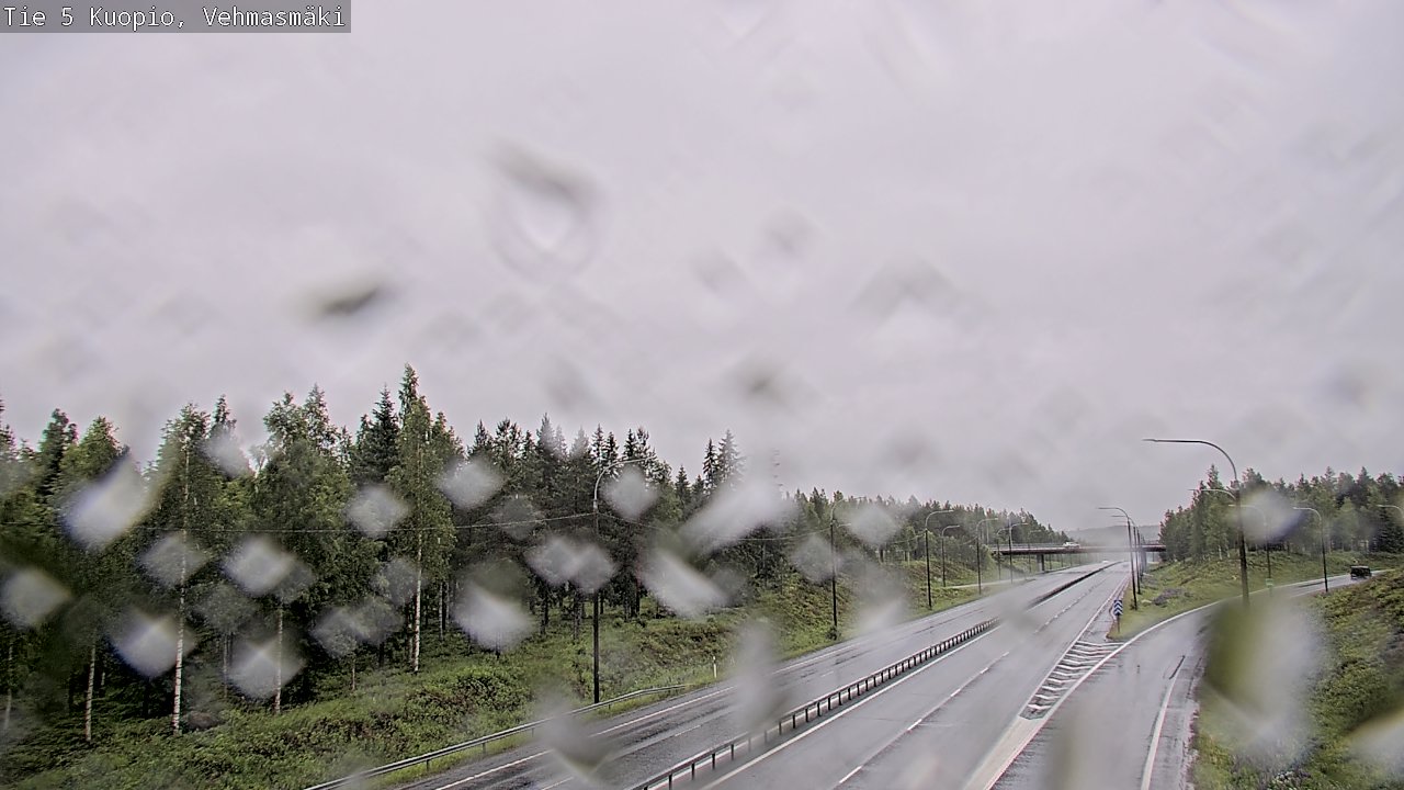 Weather Camera Image Road 5 Kuopio, Vehmasmäki, Kuopio, Pohjois-Savo