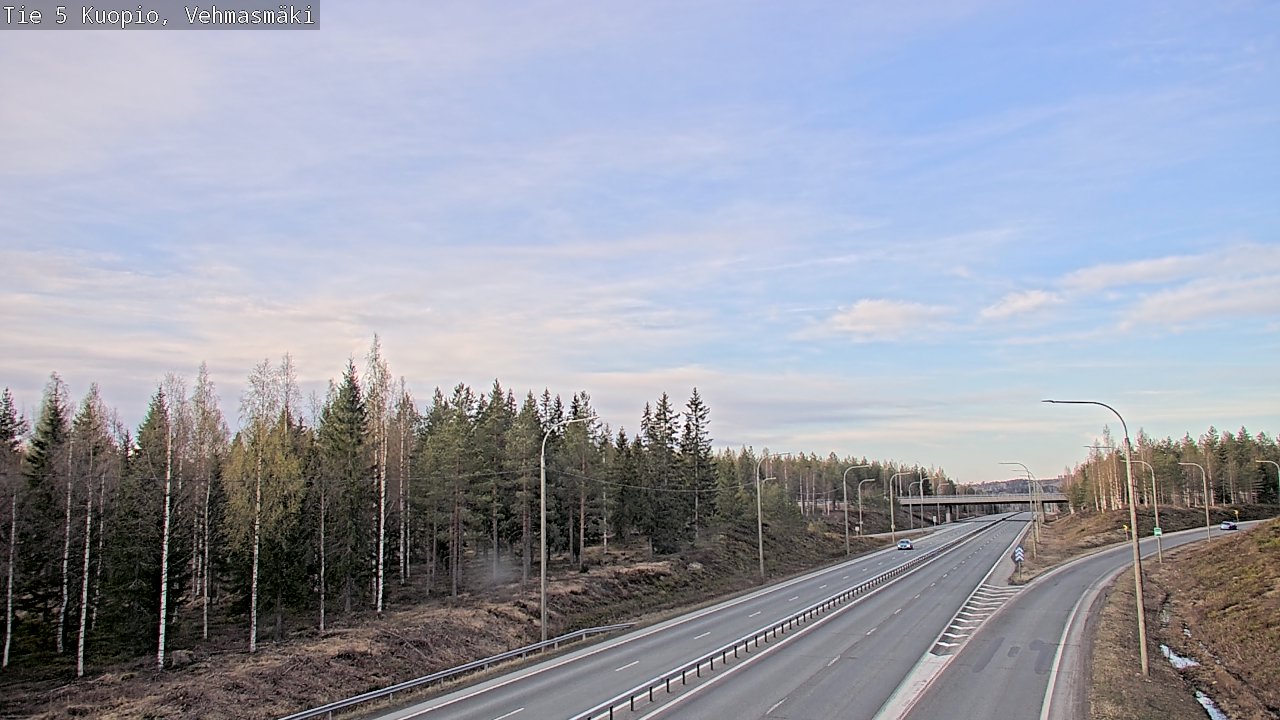 Weather Camera Image Road 5 Kuopio, Vehmasmäki, Kuopio, Pohjois-Savo