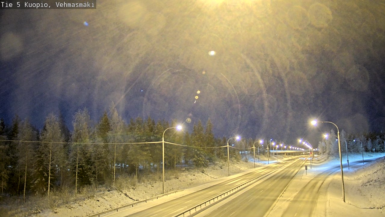Weather Camera Image Väg 5 Kuopio, Vehmasmäki, Kuopio, Pohjois-Savo