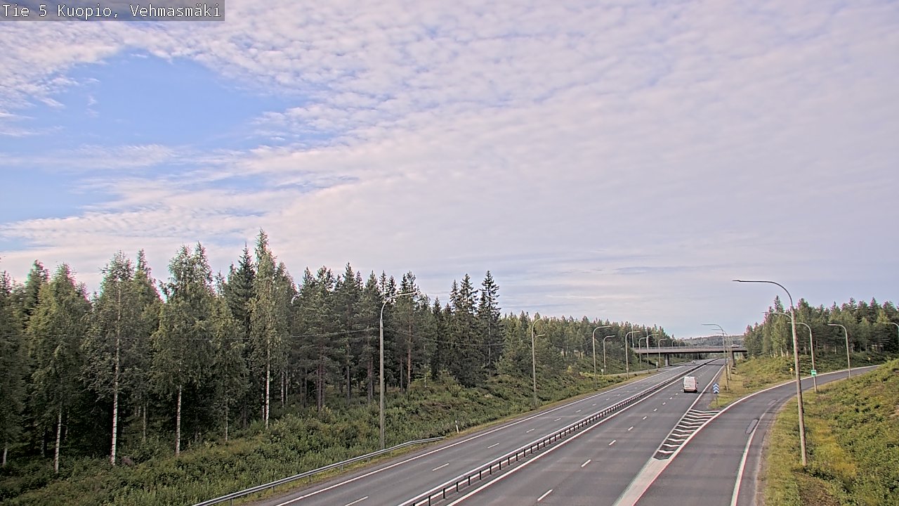 Weather Camera Image Road 5 Kuopio, Vehmasmäki, Kuopio, Pohjois-Savo