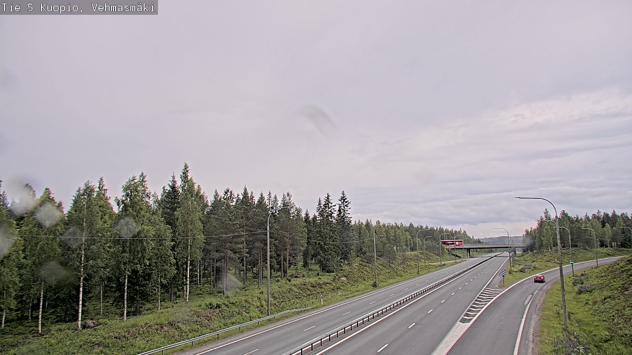 Weather Camera Image Road 5 Kuopio, Vehmasmäki, Kuopio, Pohjois-Savo
