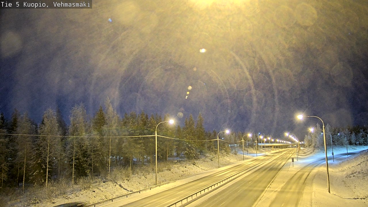 Weather Camera Image Väg 5 Kuopio, Vehmasmäki, Kuopio, Pohjois-Savo