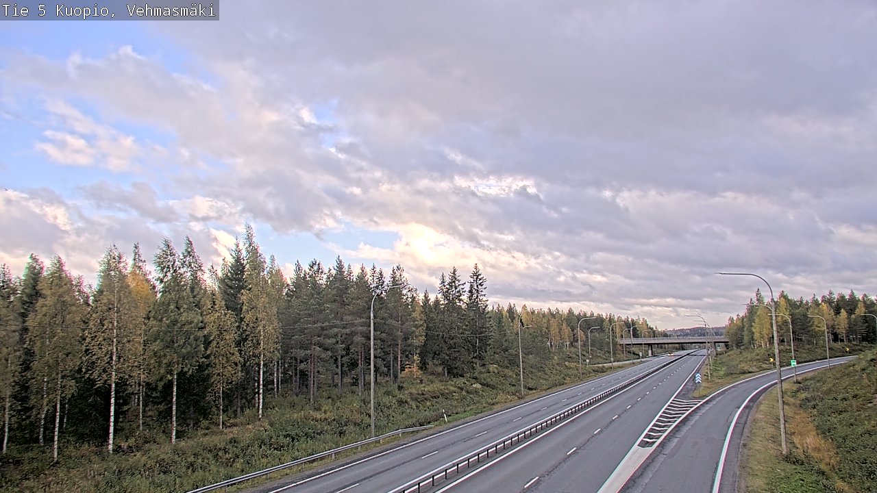 Weather Camera Image Road 5 Kuopio, Vehmasmäki, Kuopio, Pohjois-Savo