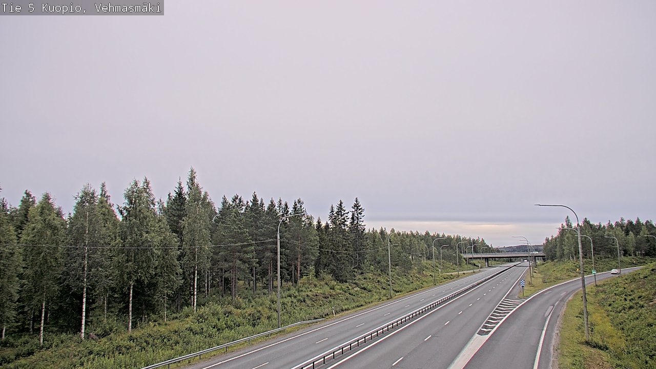 Weather Camera Image Väg 5 Kuopio, Vehmasmäki, Kuopio, Pohjois-Savo