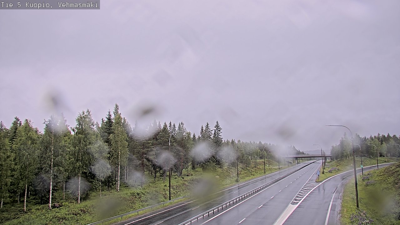 Weather Camera Image Road 5 Kuopio, Vehmasmäki, Kuopio, Pohjois-Savo