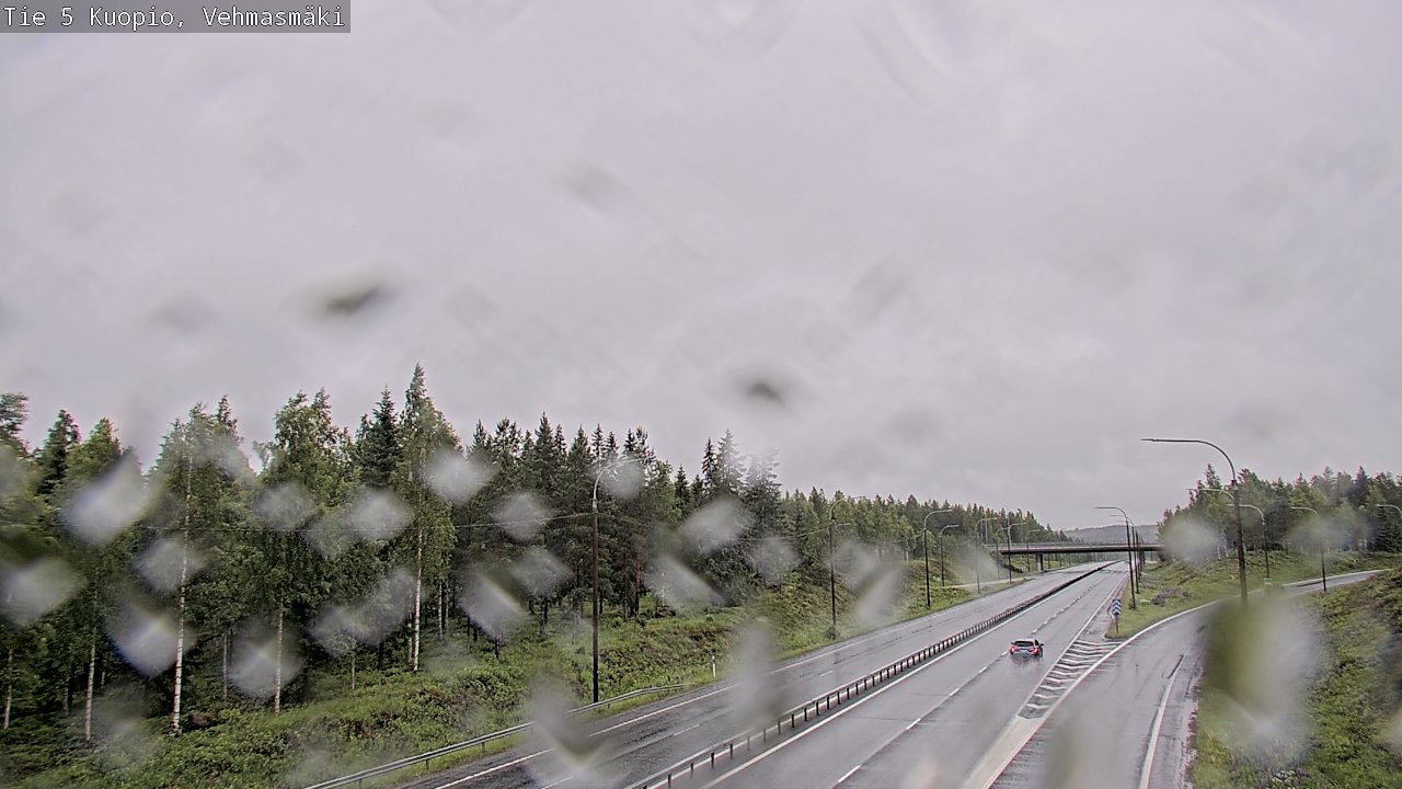 Weather Camera Image Road 5 Kuopio, Vehmasmäki, Kuopio, Pohjois-Savo