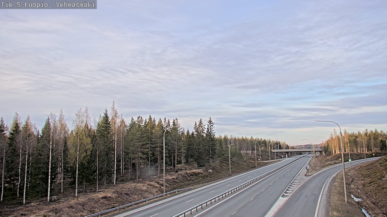 Weather Camera Image Road 5 Kuopio, Vehmasmäki, Kuopio, Pohjois-Savo