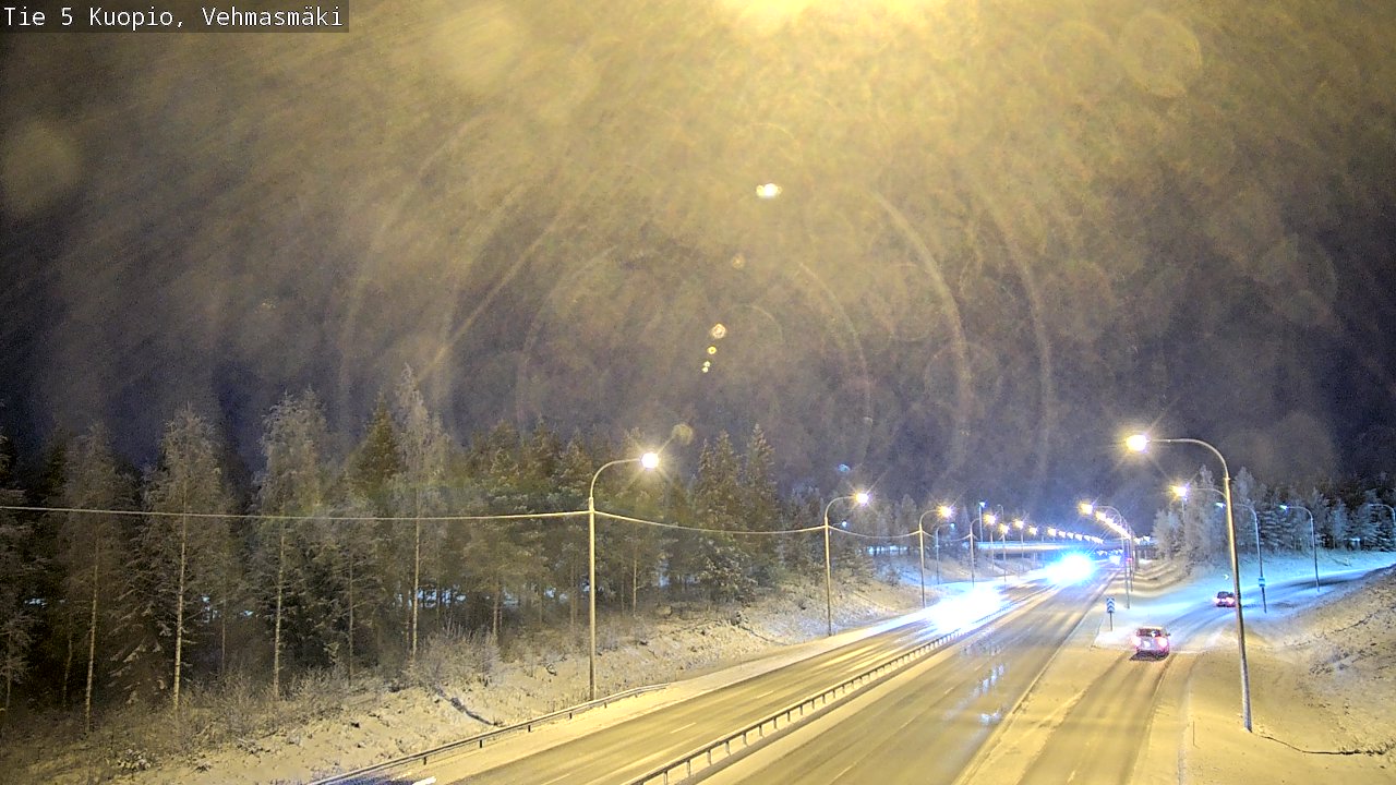 Weather Camera Image Väg 5 Kuopio, Vehmasmäki, Kuopio, Pohjois-Savo