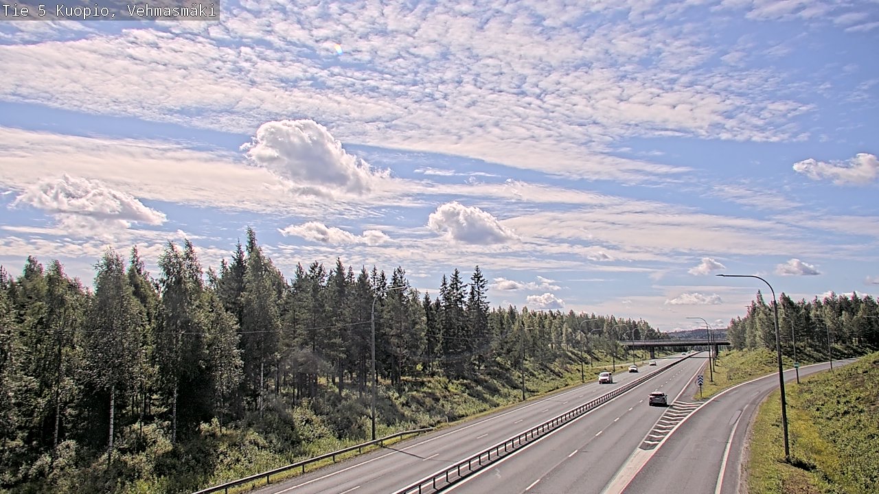 Kelikamerat Kuva Tie 5 Kuopio, Vehmasmäki, Kuopio, Pohjois-Savo