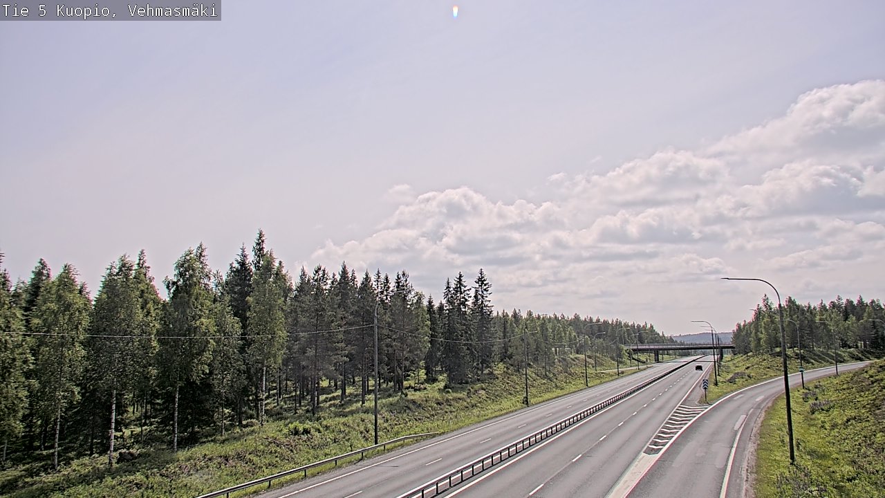 Weather Camera Image Road 5 Kuopio, Vehmasmäki, Kuopio, Pohjois-Savo