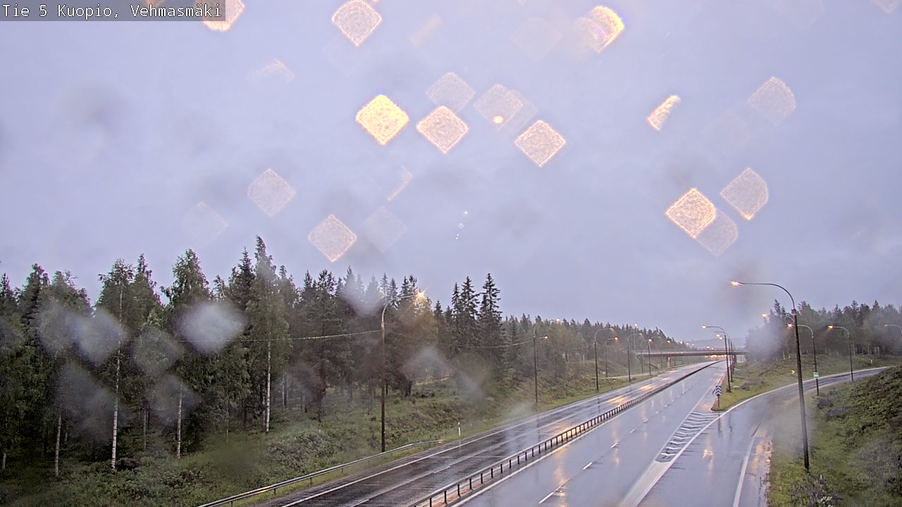 Weather Camera Image Road 5 Kuopio, Vehmasmäki, Kuopio, Pohjois-Savo