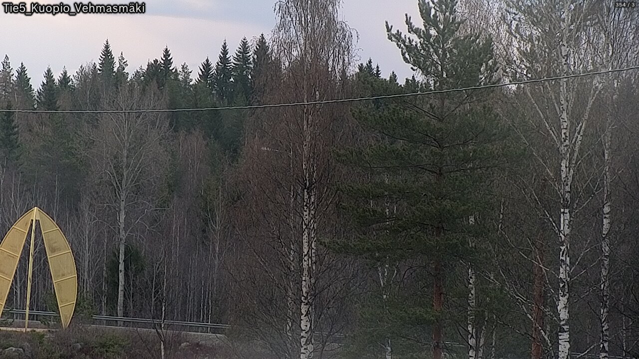 Weather Camera Image Road 5 Kuopio, Vehmasmäki, Kuopio, Pohjois-Savo