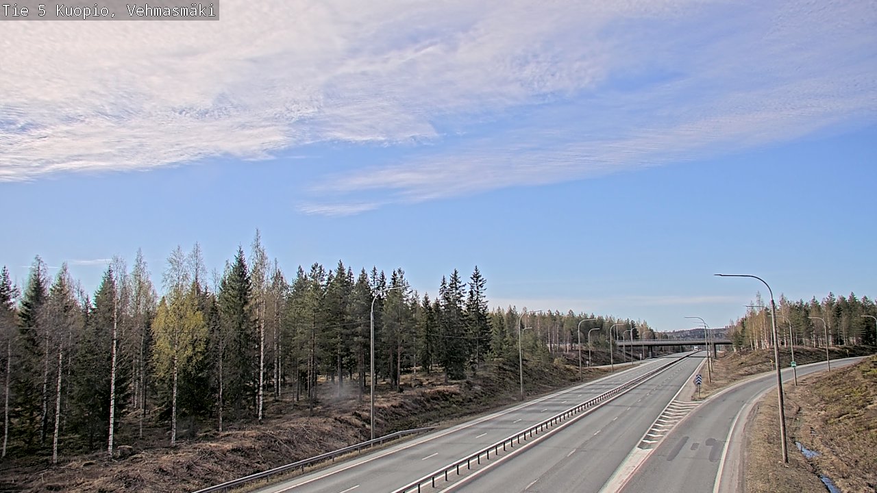 Weather Camera Image Road 5 Kuopio, Vehmasmäki, Kuopio, Pohjois-Savo