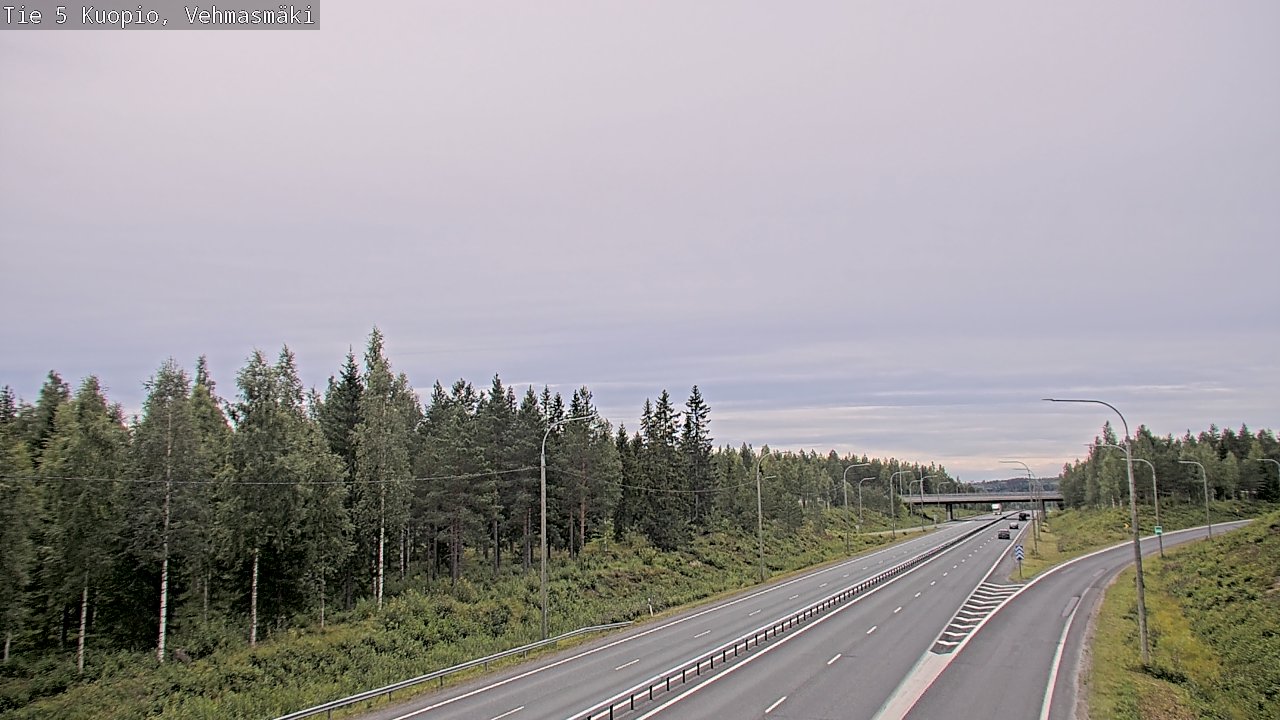 Weather Camera Image Väg 5 Kuopio, Vehmasmäki, Kuopio, Pohjois-Savo