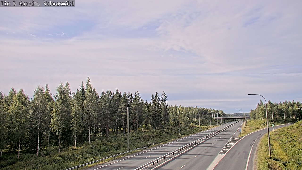 Weather Camera Image Road 5 Kuopio, Vehmasmäki, Kuopio, Pohjois-Savo