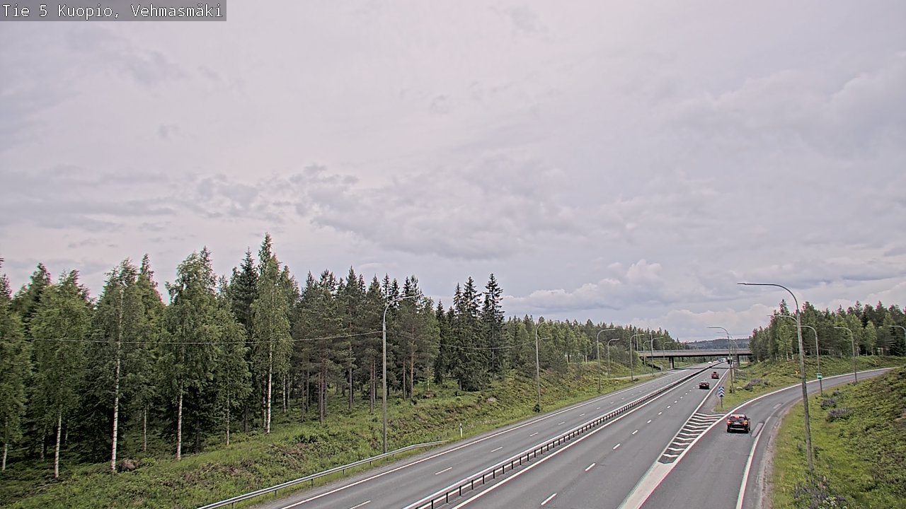 Weather Camera Image Road 5 Kuopio, Vehmasmäki, Kuopio, Pohjois-Savo