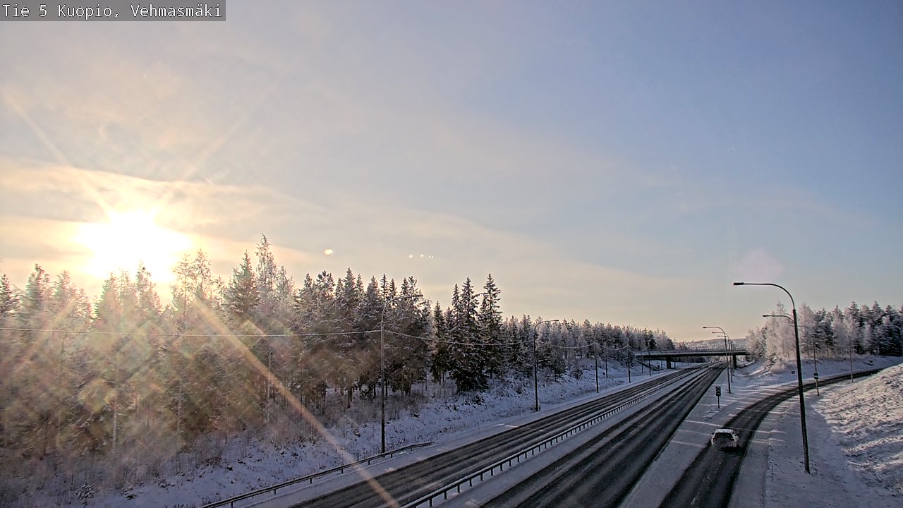 Weather Camera Image Väg 5 Kuopio, Vehmasmäki, Kuopio, Pohjois-Savo