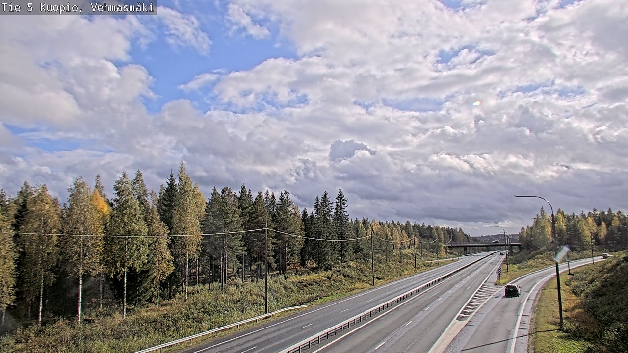 Weather Camera Image Road 5 Kuopio, Vehmasmäki, Kuopio, Pohjois-Savo