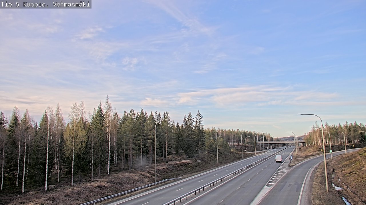 Weather Camera Image Road 5 Kuopio, Vehmasmäki, Kuopio, Pohjois-Savo