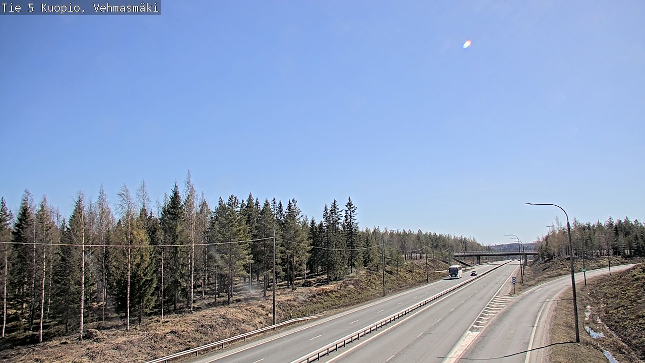 Kelikamerat Kuva Tie 5 Kuopio, Vehmasmäki, Kuopio, Pohjois-Savo
