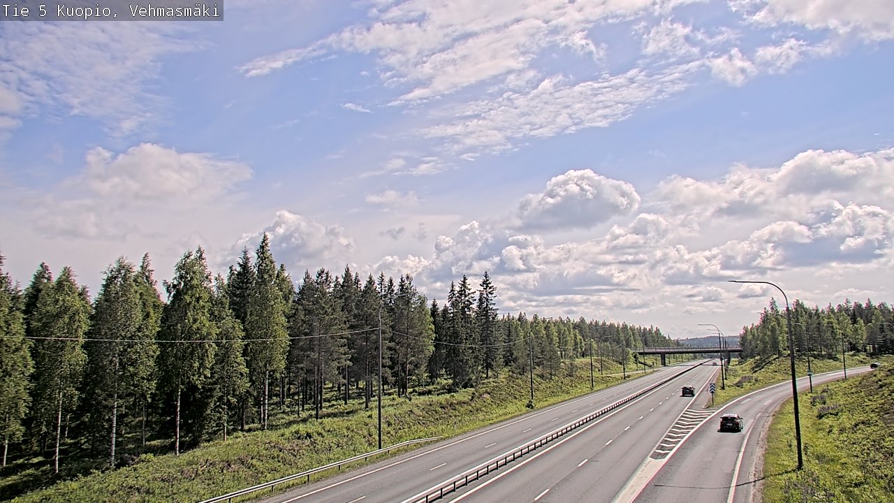 Weather Camera Image Road 5 Kuopio, Vehmasmäki, Kuopio, Pohjois-Savo