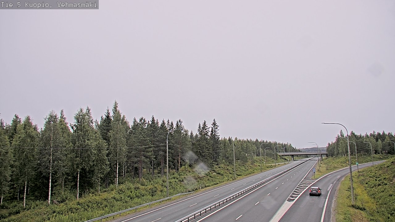 Weather Camera Image Road 5 Kuopio, Vehmasmäki, Kuopio, Pohjois-Savo