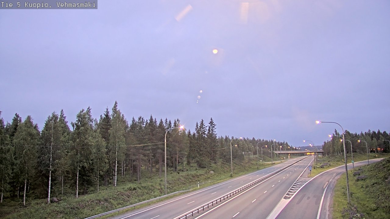 Weather Camera Image Road 5 Kuopio, Vehmasmäki, Kuopio, Pohjois-Savo