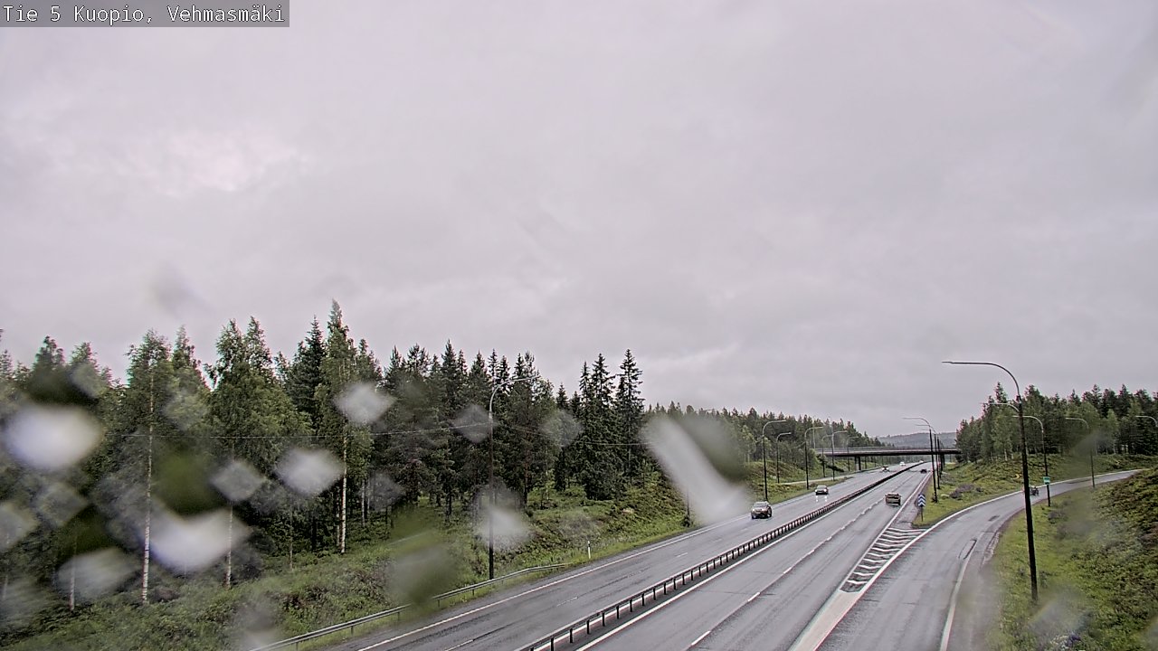 Weather Camera Image Väg 5 Kuopio, Vehmasmäki, Kuopio, Pohjois-Savo