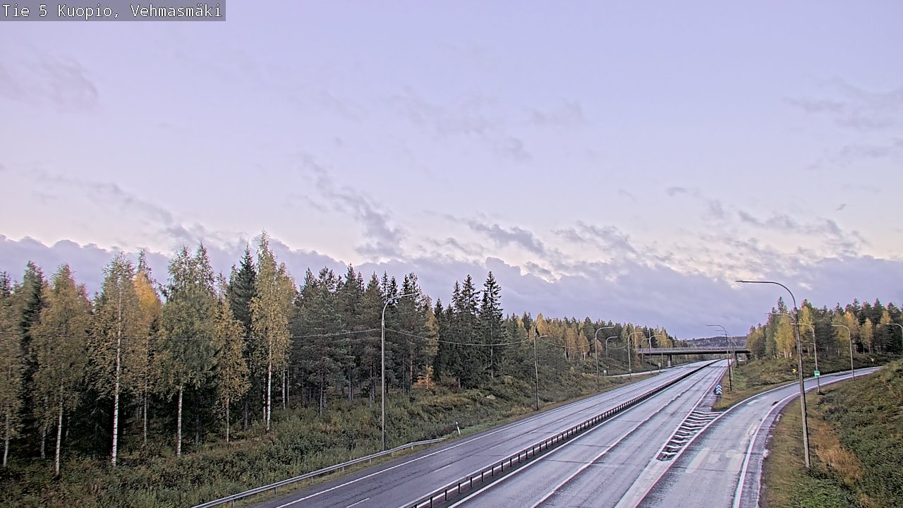 Weather Camera Image Road 5 Kuopio, Vehmasmäki, Kuopio, Pohjois-Savo