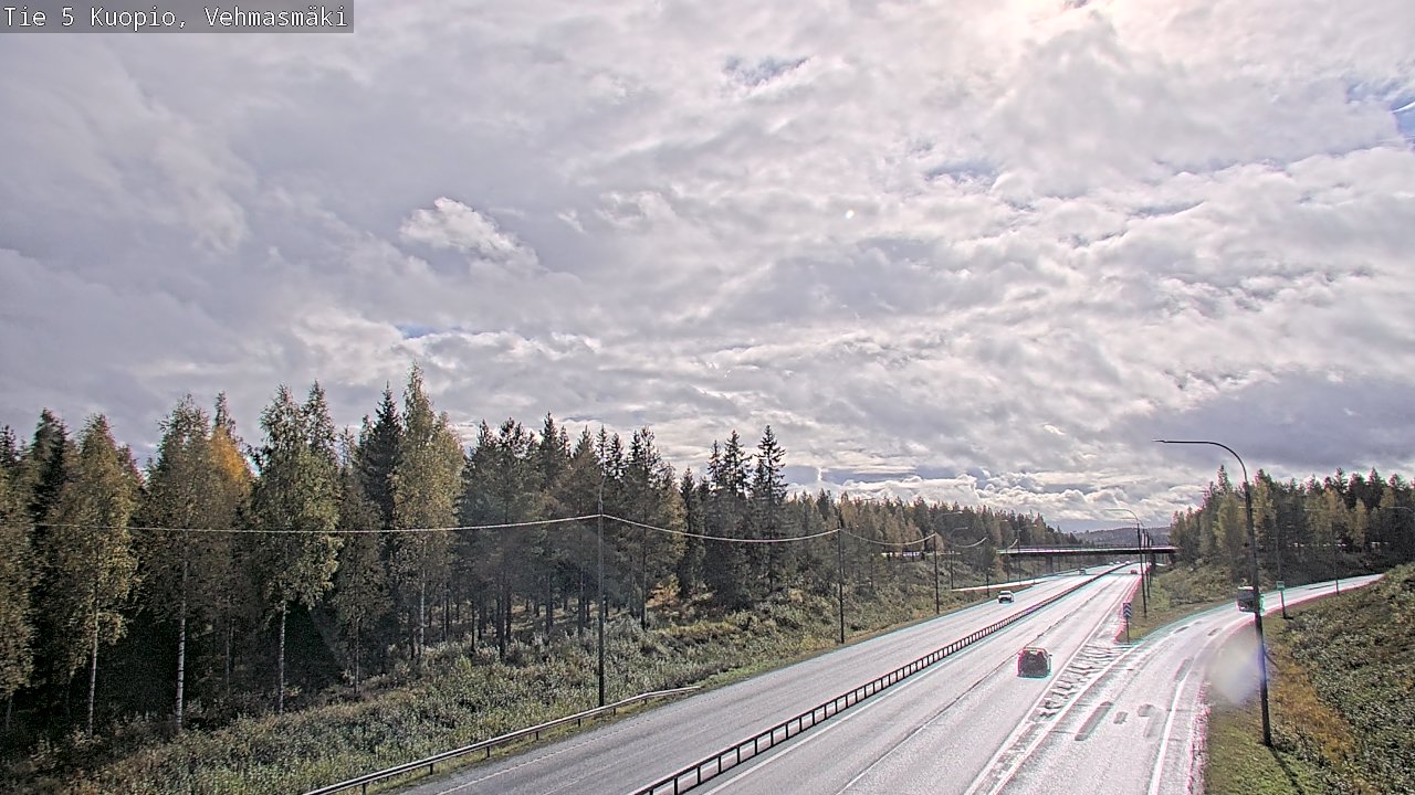 Weather Camera Image Road 5 Kuopio, Vehmasmäki, Kuopio, Pohjois-Savo