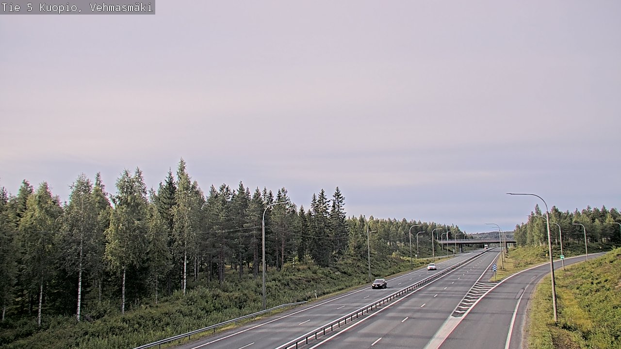 Weather Camera Image Road 5 Kuopio, Vehmasmäki, Kuopio, Pohjois-Savo