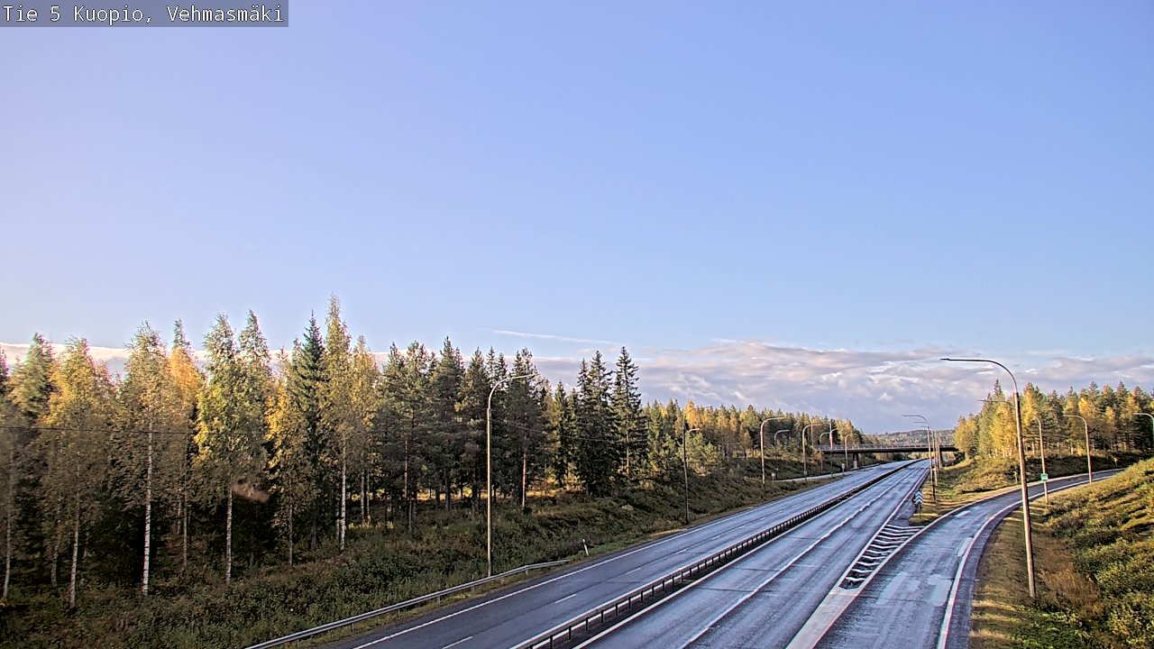 Weather Camera Image Road 5 Kuopio, Vehmasmäki, Kuopio, Pohjois-Savo