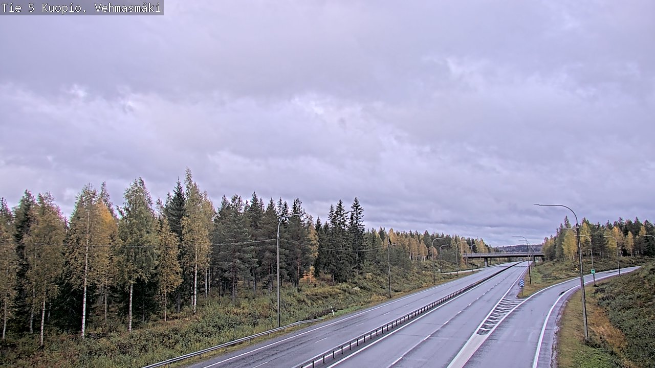 Weather Camera Image Road 5 Kuopio, Vehmasmäki, Kuopio, Pohjois-Savo