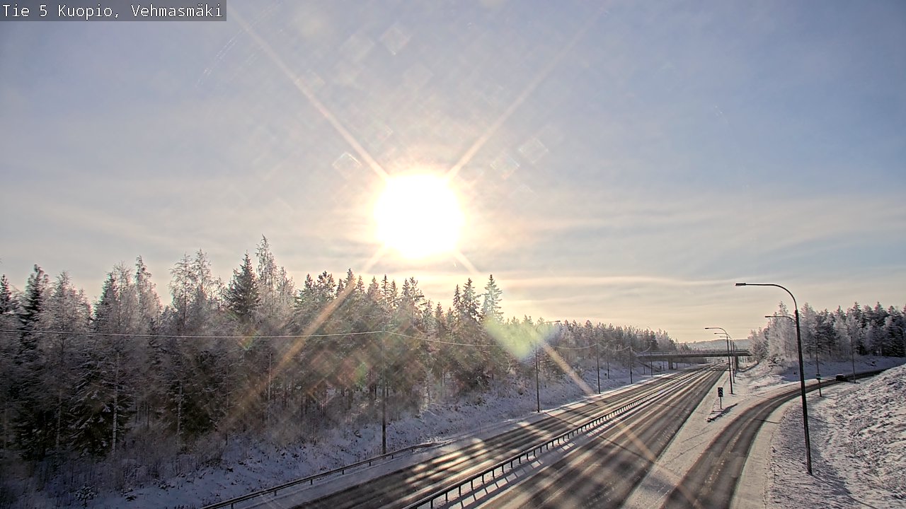 Weather Camera Image Väg 5 Kuopio, Vehmasmäki, Kuopio, Pohjois-Savo