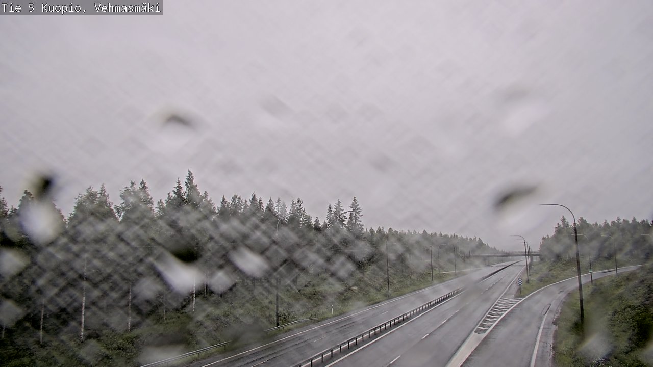 Weather Camera Image Väg 5 Kuopio, Vehmasmäki, Kuopio, Pohjois-Savo
