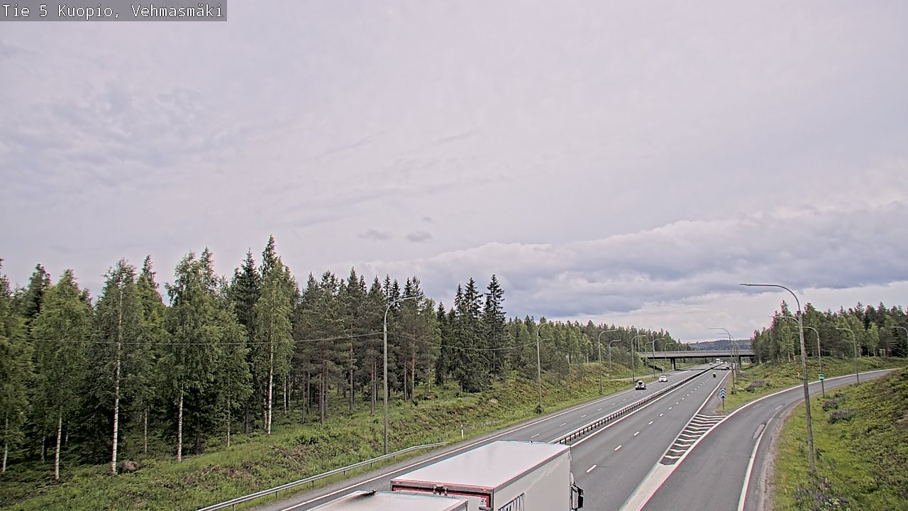 Weather Camera Image Road 5 Kuopio, Vehmasmäki, Kuopio, Pohjois-Savo