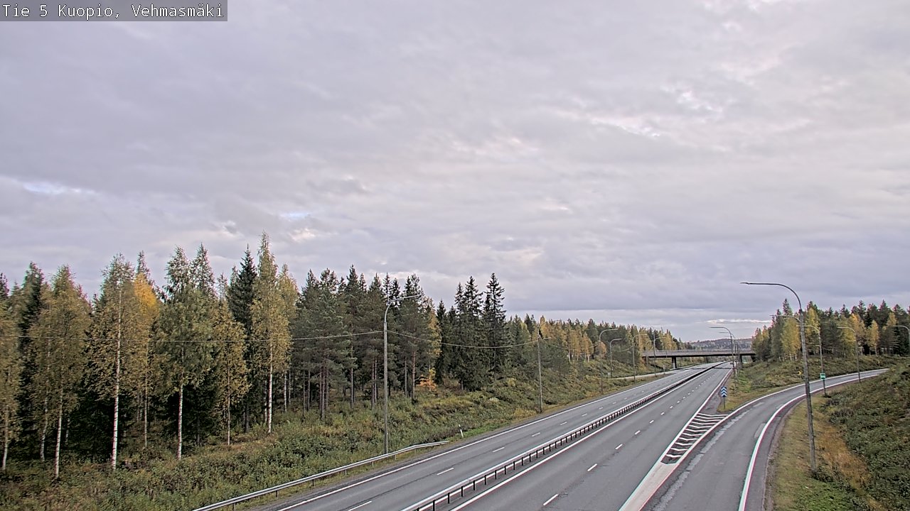 Weather Camera Image Road 5 Kuopio, Vehmasmäki, Kuopio, Pohjois-Savo