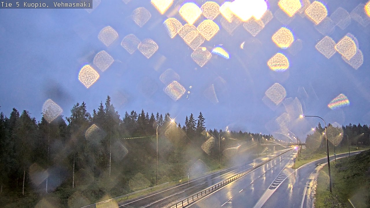 Weather Camera Image Road 5 Kuopio, Vehmasmäki, Kuopio, Pohjois-Savo