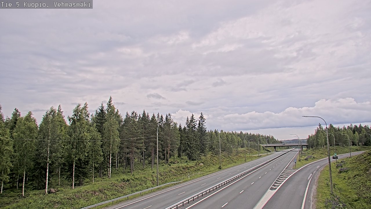 Weather Camera Image Road 5 Kuopio, Vehmasmäki, Kuopio, Pohjois-Savo